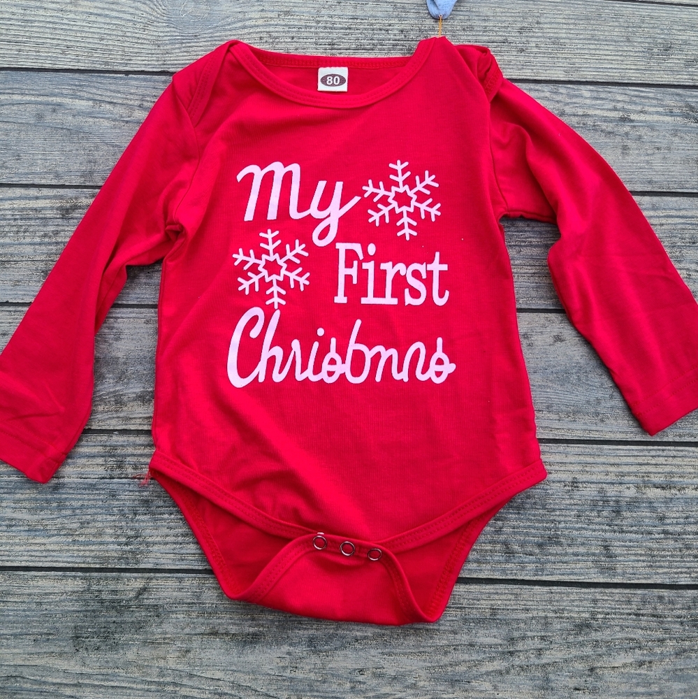 First Christmas Plaid 3 Piece Set